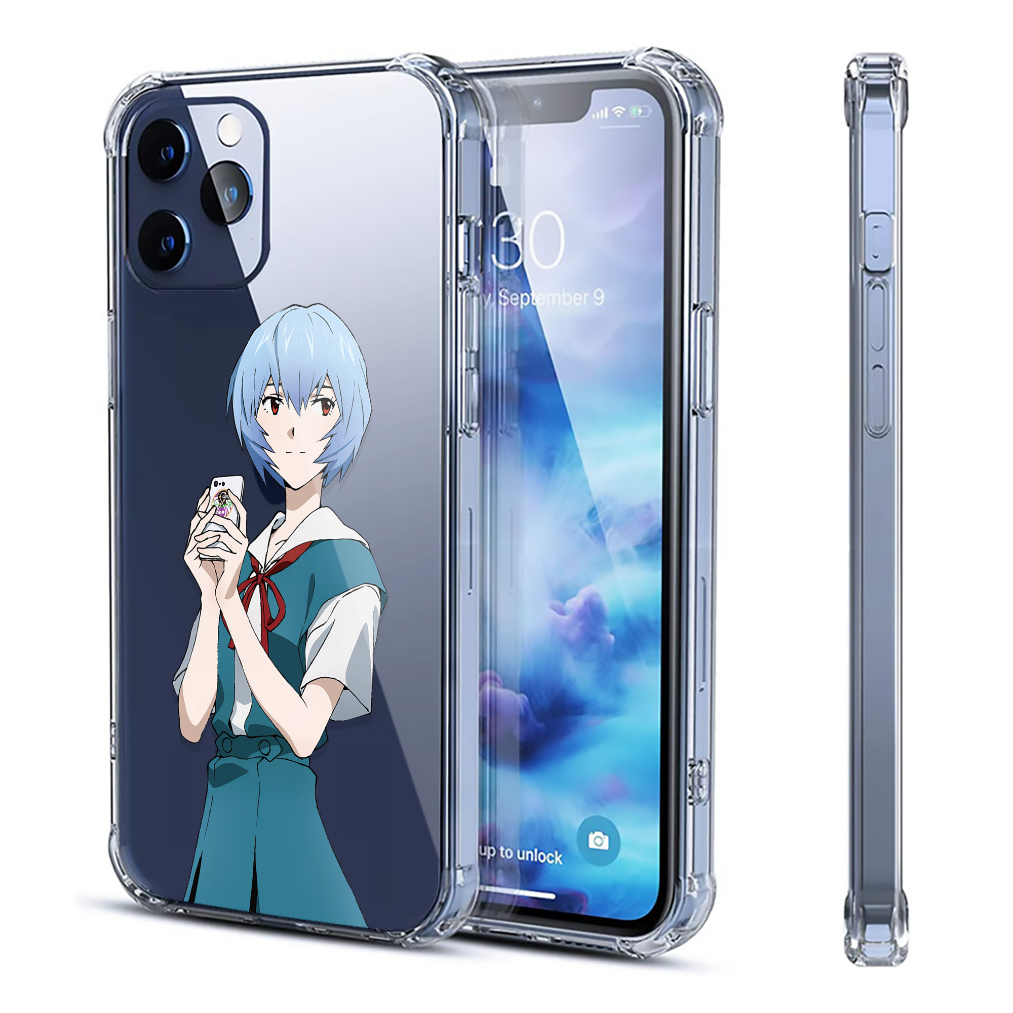 （画像用） EVA 新世紀エヴァンゲリオン 【iPhone 12シリーズ対応】透明スマホケース（クリアソフトケース）